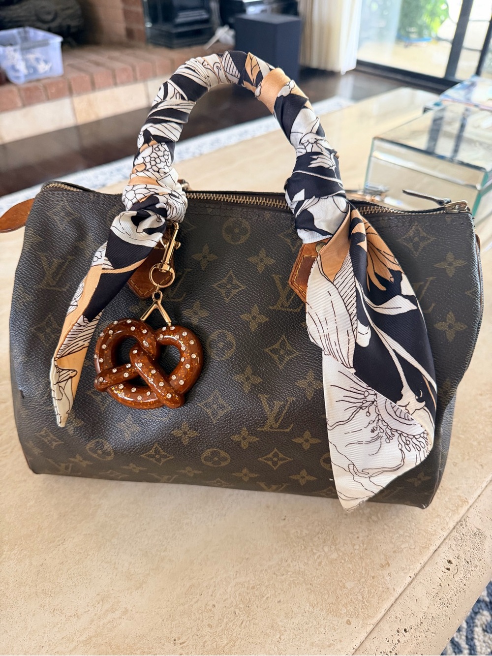 🍒🎀 Vintage Louis Vuitton Monogram Speedy 30 — Fully Styled Charm Bag 🎀🍒